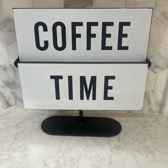 Other - 🎄3/$30 Black and White Coffee to Wine Time Sign
